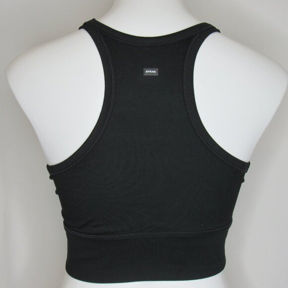 Prana Black BECKSA High Neck Racer Back Bralette Women's S Small - Picture 3 of 8